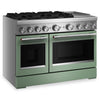 KitchenAid 6.3 Cu. Ft. 6 Burner Dual Fuel Range with Griddle – Cardamom - KFDD948SDC | Cuisinière hybride KitchenAid de 6,3 pi³ à 6 brûleurs avec plaque chauffante - cardamome - KFDD948SDC