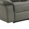 Matteo 88" Genuine Leather Power Reclining Sofa - Aviarah Grey | Sofa à inclinaison électrique Matteo de 88 po en cuir véritable - gris Aviarah