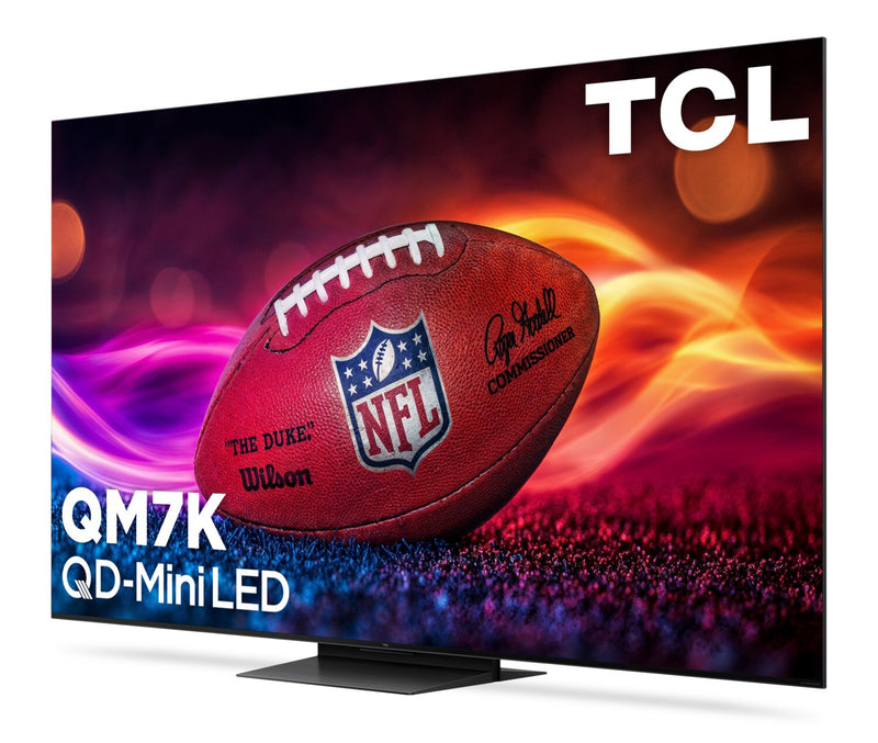 Téléviseur intelligent QLED Mini DEL TCL QD QM7K UHD 4K de 65 po avec Google TVMC (65QM7K) - modèle 2025