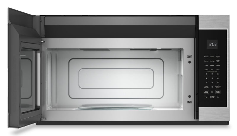Four à micro-ondes à hotte intégrée KitchenAid de 1,9 pi³ avec 7 fonctions par capteur - acier inoxydable - YKMMS130RPS