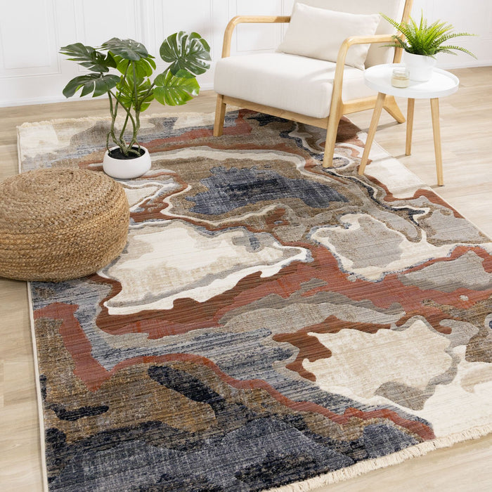 Carpette Janey multicolore - 7 pi 10 po x 10 pi 2 po
