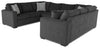 Made in Canada Legend 3-Piece Chenille Fabric Sleeper Sectional - Pepper Grey | Sofa-lit sectionnel Legend 3 pièces fabriqué au Canada en tissu de chenille - gris poivre