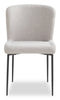 Alwin 5pc Dining Set with Table & 4 Chairs, Sintered Stone Top, Metal, 47.25"W Round - Brown/Grey | Ensemble de salle à manger Alwin 5 pièces en métal avec table ronde de 47,25 po (L), dessus en pierre frittée et 4 chaises - brun et gris