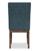Rain Dining Chair with Cushion Fabric Seat & Back – Blue | Chaise de salle à manger Rain avec siège et dossier rembourrés en tissu - bleue