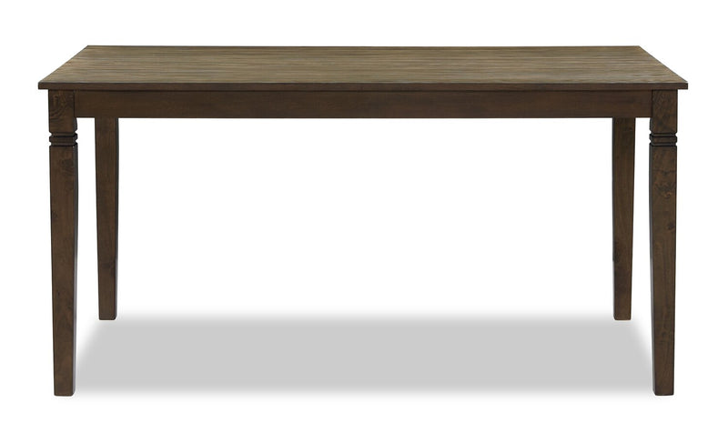 Ensemble de salle à manger Devon 5 pièces avec table et 4 chaises - 60 po (L), bois - brun foncé