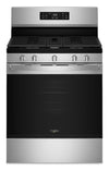 Cuisinière à gaz Whirlpool de 5,0 pi³ et de 30 po avec cuisson à air - acier inoxydable résistant aux traces de doigts - WFGS4530SZ