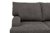 Made in Canada Nofia 80" Chenille Fabric Sofa with Two Accent Pillows and Wood Legs - Charcoal Grey | Sofa Nofia de 80 po fabriqué au Canada en tissu de chenille avec 2 coussins décoratifs et pattes en bois - gris anthracite