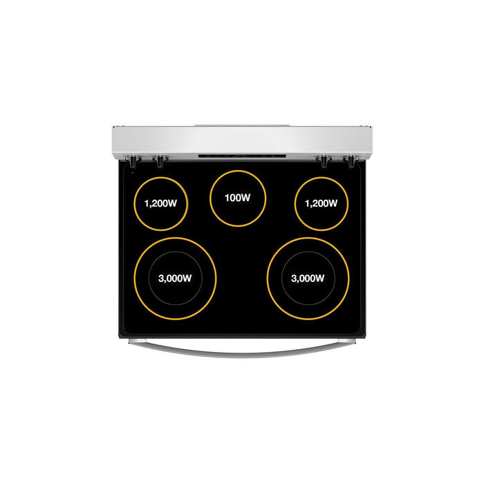 Cuisinière électrique Whirlpool de 5,3 pi3 avec cuisson à air - noire - YWFES4530SB