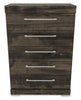 Riley Bedroom Chest of Drawers, 5-Drawer, 31"W x 46"H, Made in Canada - Grey | Commode verticale de chambre à coucher Riley de 31 po (L) x 46 po (H) à 5 tiroirs, fabriquée au Canada - grise