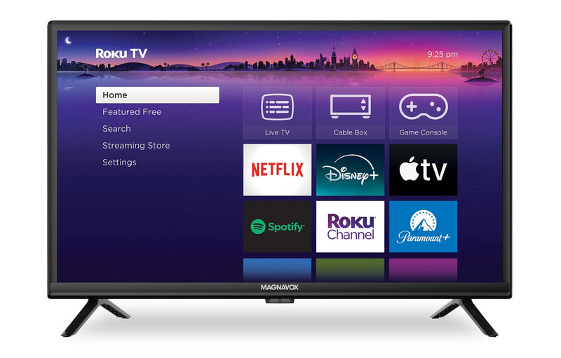 Téléviseur intelligent MAGNAVOX de 24 po avec Roku TVMC et prêt pour la HD