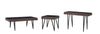 Juno 48" Modern Sofa Table with Sintered Stone Top - Black | Table de salon moderne Juno de 48 po avec dessus en pierre frittée - noire