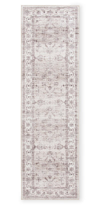 Carpette longue Aylin ivoire lavable - 2 pi x 7 pi