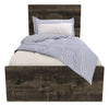 Riley 5pc Bedroom Set with Panel Bed, Dresser & Mirror, Made in Canada, Grey - Twin Size | Ensemble de chambre à coucher Riley 5 pièces avec lit à panneaux, commode et miroir, fabriqué au Canada, gris - format lit simple
