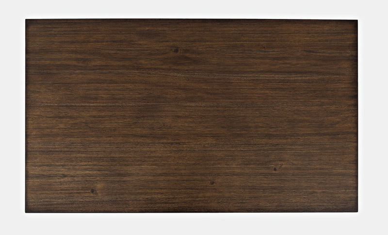 Table à café Branson de 48 po avec dessus relevable, rangement et roulettes - brun foncé