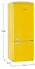 Unique Classic Retro 28" 17 Cu Ft. Bottom Mount Refrigerator - Yellow - UNQ-310L Y TM | Réfrigérateur Classic Rétro d’Unique de 28 po et de 17 pi3 à congélateur inférieur - jaune - UNQ-310L Y TM