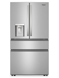  Réfrigérateur Whirlpool de 29 pi3 et de 36 po à portes françaises - acier inoxydable résistant aux traces de doigts - WRMF3636SZ