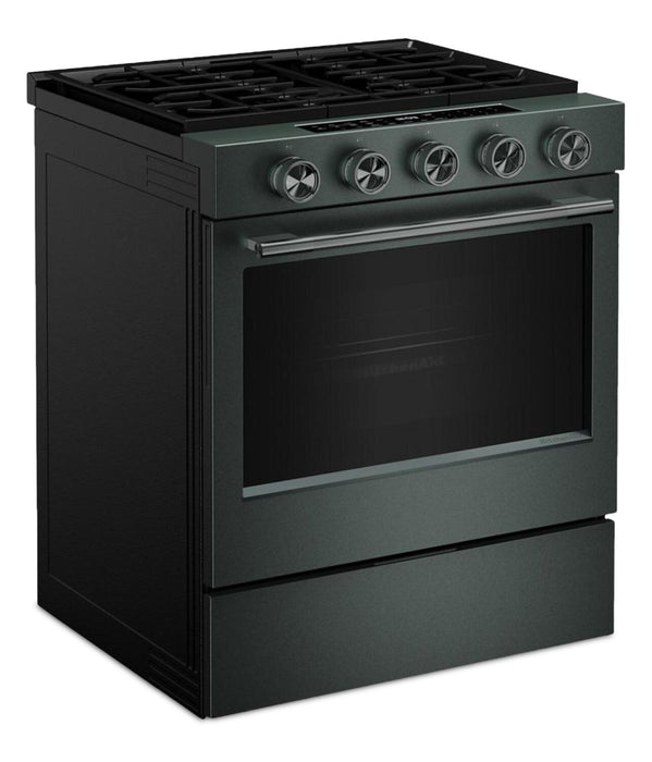 Cuisinière à gaz encastrée KitchenAid de 5,0 pi³ et de 30 po avec modes à convection - genièvre - KSGS530SJP