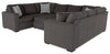 Made in Canada Legend 3-Piece Chenille Fabric Sleeper Sectional - Pewter Brown | Sofa-lit sectionnel Legend 3 pièces fabriqué au Canada en tissu de chenille - brun étain