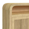 Scott Living Lenore 60" Electric Fireplace TV Stand with Storage - Natural | Meuble pour téléviseur Scott Living Lenore de 60 po avec foyer électrique et rangement - naturel | LENNTFIR