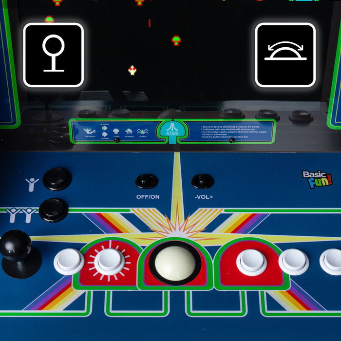 Borne d’arcade Atari, Centipede, Asteroids Ultra Series Arcade Classics de Basic Fun avec 40 jeux