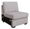 Vault 6-Piece Right-Facing Sectional with Sofa Bed Loveseat, Three Storage Chairs and Storage Chaise - Grey | Sofa sectionnel de droite Vault 6 pièces avec causeuse-lit, 2 fauteuils de rangement et fauteuil long de rangement - gris