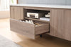 Carlton 58.25" Modern TV Stand with Storage for TVs up to 58"- Dark Taupe | Meuble pour téléviseur moderne Carlton de 58.25 po avec rangement pour téléviseurs de jusqu’à 58 po - taupe foncé