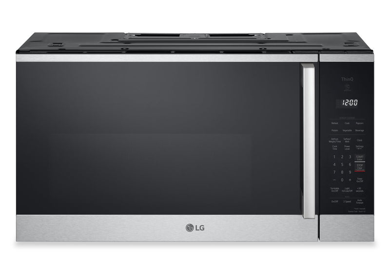 Four à micro-ondes à hotte intégrée intelligent LG de 1,8 pi3 avec EasyCleanMC - MVEM1825X