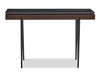 Juno 48" Modern Sofa Table with Sintered Stone Top - Black | Table de salon moderne Juno de 48 po avec dessus en pierre frittée - noire