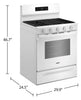 Whirlpool 5.0 Cu. Ft. Gas Range with Air Cooking – White - WFGS5730SW | Cuisinière à gaz Whirlpool de 5,0 pi3 avec cuisson à air – blanche - WFGS5730SW