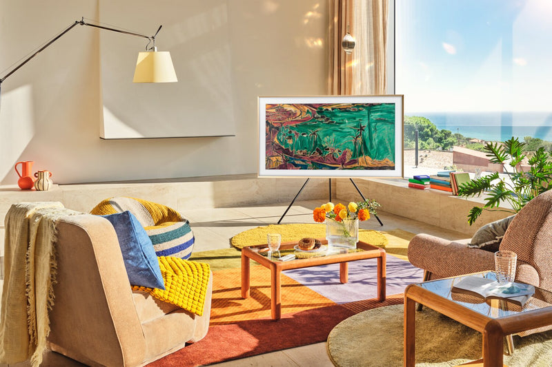 Téléviseur intelligent QLED The Frame SAMSUNG LS03F UHD 4K de 55 po avec Vision AI (QN55LS03FAFXZC) - modèle 2025