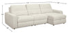 Scott Living Elevate Modular 3-Piece Right-Facing Chenille Fabric Power Sliding Sectional - Beige | Sofa sectionnel modulaire à coulissement électrique de droite Elevate de Scott Living 3 pièces en tissu de chenille - beige