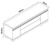 Garbo 63" Modern TV Stand with Storage and Cable Management for TVs up to 70"- White|Meuble pour téléviseur moderne Garbo de 63 po avec rangement et système de gestion des câbles pour téléviseurs jusqu’à 70 po - blanc