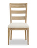 Aspen 6pc Dining Package with 80-104"Extension Table, Bench & 4 Chairs, Fabric - Natural | Ensemble de salle à manger Aspen 6 pièces avec table à rallonge, 80 po à 104 po, banc et 4 chaises en tissu - naturel