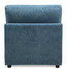 Voyage Modular Fabric Armless Chair with Removable Back Cushions – Blue | Fauteuil sans accoudoirs modulaire Voyage en tissu avec coussins de dossier amovibles - bleu