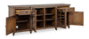 Wesley 80" Traditional TV Stand with Storage and Cable Management for TVs up to 85" - Toasted Nutmeg | Meuble pour téléviseur traditionnel Wesley de 80 po avec rangement et système de gestion des câbles
