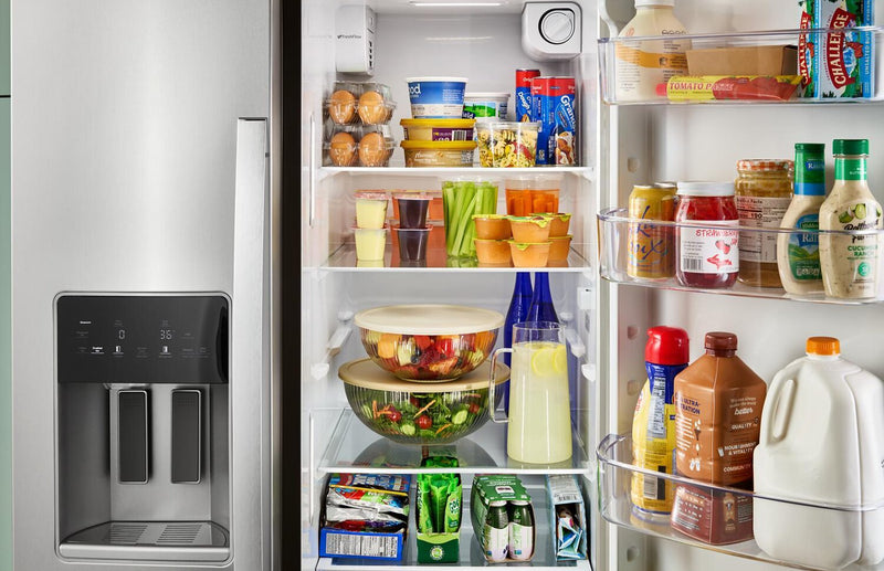 Réfrigérateur Whirlpool de 21 pi³ et de 36 po à compartiments juxtaposés - acier inoxydable résistant aux traces de doigts - WRSC5536RZ