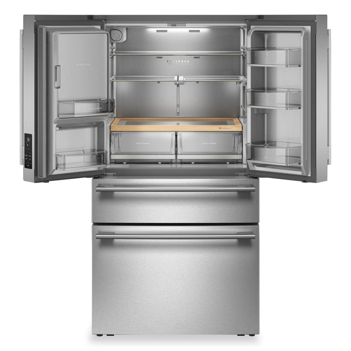 Réfrigérateur KitchenAid de 29 pi3 à portes françaises - acier inoxydable - KRMF436SPS