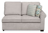 Scott Living Haven 3-Piece Left-Facing Chenille Fabric Cuddler Sleeper Sectional - Grey | Sofa-lit sectionnel enveloppant de gauche Haven de Scott Living 3 pièces en tissu de chenille - gris