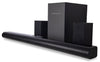 5.1 CH Bluetooth Soundbar with Wired Subwoofer and Wireless Surround (PSB551) | Barre de son à 5.1 canaux avec Bluetooth, caisson d’extrêmes graves câblé et son ambiophonique sans fil (PSB551)