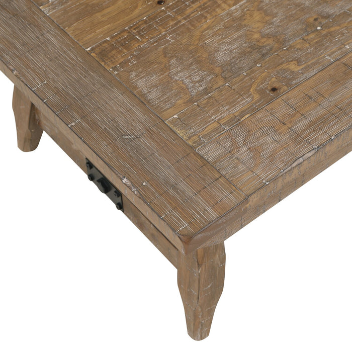 Table à café rustique Cedar de 48 po - brun