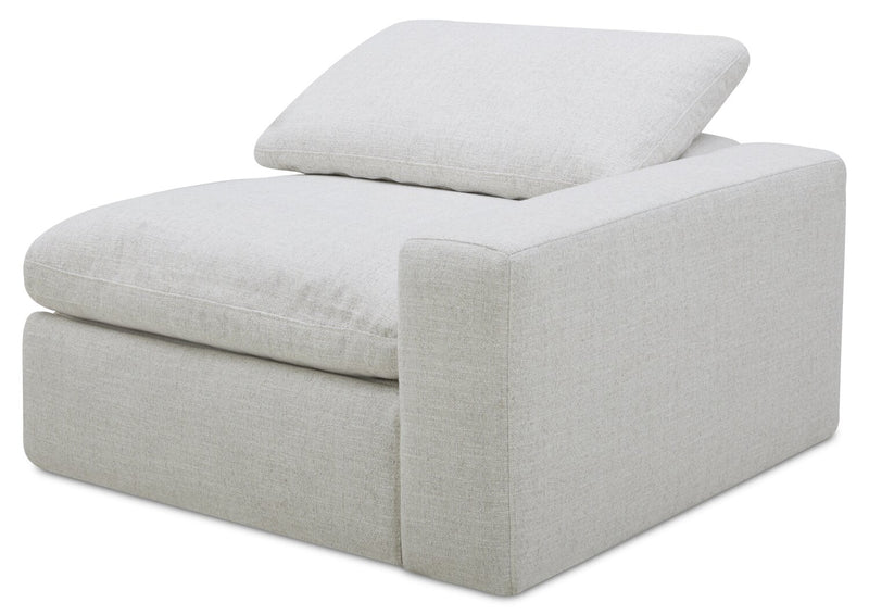 Sofa sectionnel à inclinaison électrique modulaire Sky 6 pièces en tissu avec console et coussins en duvet et plumes - blé Nathan
