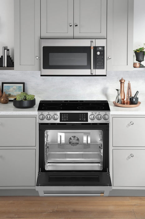 Cuisinière électrique Café de 5,7 pi3 et de 30 po avec cuisson dynamique - acier inoxydable - CRS70XAWCS1 