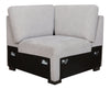 Vault 6-Piece Right-Facing Sectional with Sofa Bed Loveseat, Three Storage Chairs and Storage Chaise - Grey | Sofa sectionnel de droite Vault 6 pièces avec causeuse-lit, 2 fauteuils de rangement et fauteuil long de rangement - gris