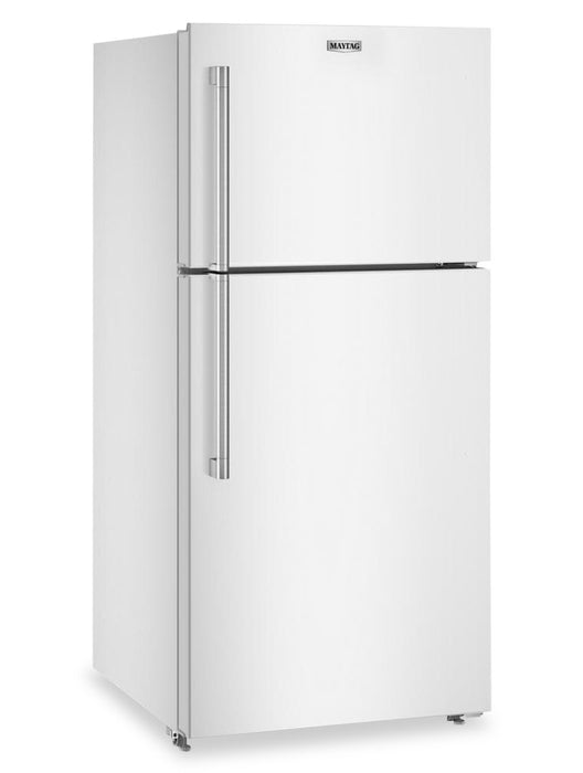 Réfrigérateur Maytag de 19 pi3 et de 30 po à congélateur supérieur avec mode garage - blanc - MRTX5119SW