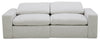 Sky Modular 91.5" Fabric Power Reclining Loveseat with Removable Feather Down Cushions - Nathan Wheat | Causeuse à inclinaison électrique modulaire Sky de 91,5 po en tissu avec coussins amovibles en duvet et plumes - blé Nathan