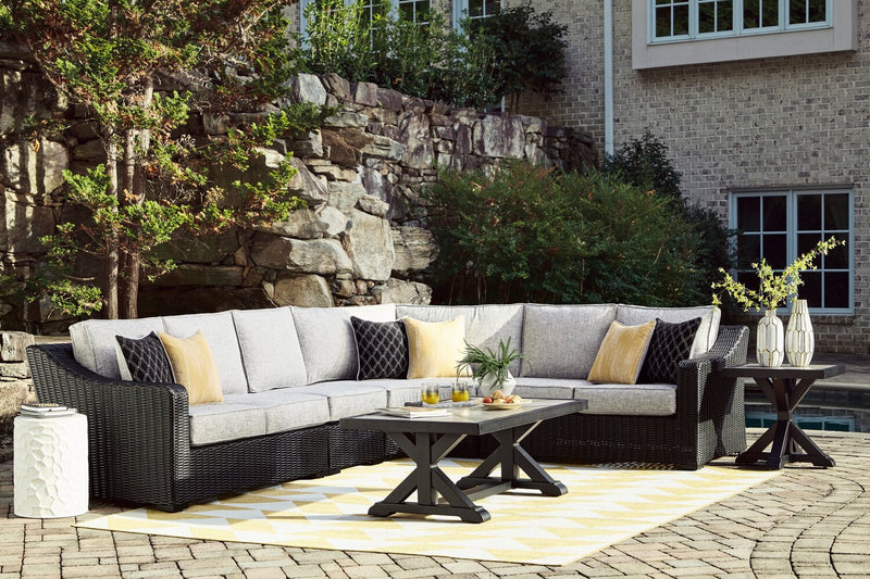 Fauteuil sans accoudoirs Jasper pour la terrasse à l’extérieur - osier en résine, tissu Nuvella