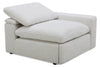 Sky Modular 6-Piece Fabric Power Reclining Sectional with Console and Feather Down Cushions - Nathan Wheat | Sofa sectionnel à inclinaison électrique modulaire Sky 6 pièces en tissu avec console et coussins en duvet et plumes - blé Nathan