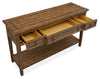 Hanson 50” Traditional Pine Sofa Table with Storage - Toasted Nutmeg | Table de salon traditionnelle Hanson de 50 po en pin - muscade grillée