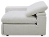 Sky Modular 91.5" Fabric Power Reclining Loveseat with Removable Feather Down Cushions - Nathan Wheat | Causeuse à inclinaison électrique modulaire Sky de 91,5 po en tissu avec coussins amovibles en duvet et plumes - blé Nathan