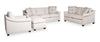 Mallie 84" Chenille Fabric Sofa with Rolled Arms and Wood Legs - Shell White | Sofa Mallie de 84 po en tissu de chenille avec accoudoirs enroulés et pattes en bois - blanc coquillage